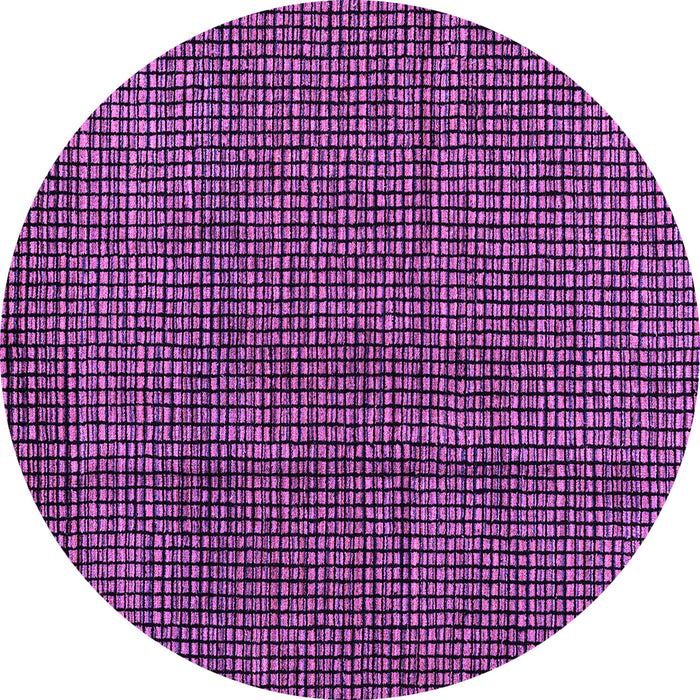 Round Abstract Purple Modern Rug, abs4569pur