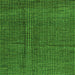 Square Machine Washable Abstract Green Modern Area Rugs, wshabs4569grn