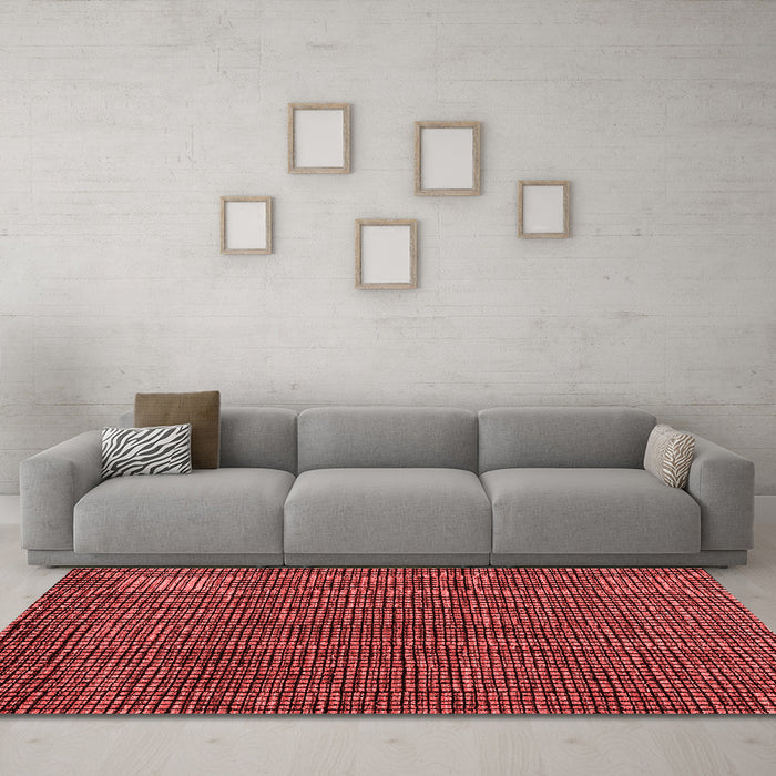 Modern Red Washable Rugs