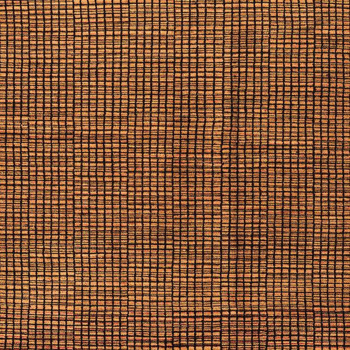 Square Machine Washable Abstract Orange Modern Area Rugs, wshabs4569org