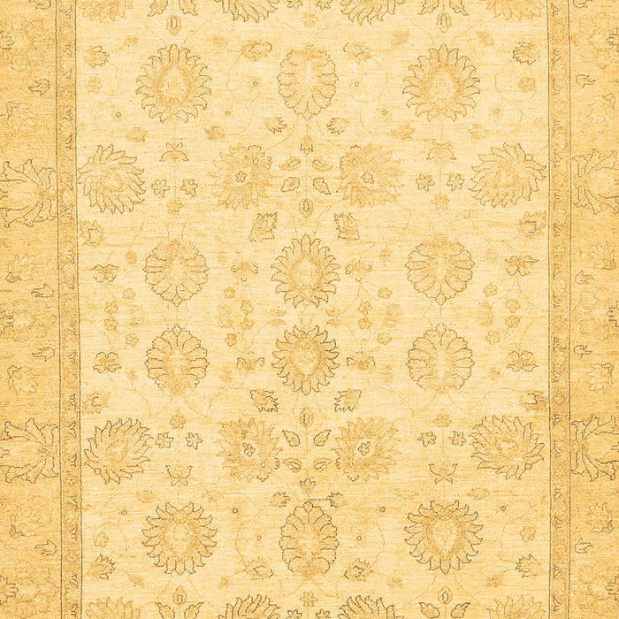 Machine Washable Oriental Brown Traditional Rug, wshabs456brn