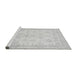 Sideview of Machine Washable Oriental Gray Traditional Rug, wshabs456gry