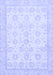 Machine Washable Oriental Blue Traditional Rug, wshabs456blu