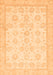 Machine Washable Oriental Orange Traditional Area Rugs, wshabs456org