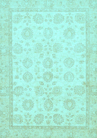 Oriental Light Blue Traditional Rug, abs456lblu