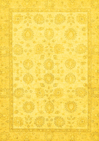 Oriental Yellow Traditional Rug, abs456yw