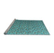 Sideview of Machine Washable Abstract Light Blue Modern Rug, wshabs4570lblu