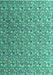 Machine Washable Abstract Turquoise Modern Area Rugs, wshabs4570turq