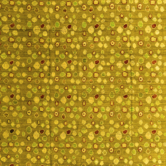 Machine Washable Abstract Yellow Modern Rug, wshabs4570yw