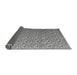 Sideview of Abstract Gray Modern Rug, abs4570gry