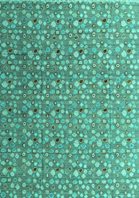 Abstract Turquoise Modern Rug, abs4570turq