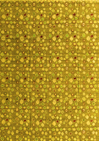 Abstract Yellow Modern Rug, abs4570yw