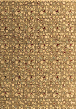 Abstract Brown Modern Rug, abs4570brn