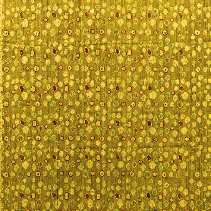 Square Machine Washable Abstract Yellow Modern Rug, wshabs4570yw
