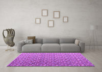 Machine Washable Abstract Purple Modern Rug, wshabs4570pur