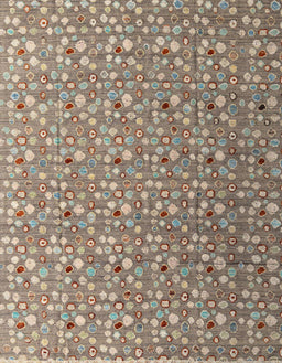 Abstract Light French Beige Brown Modern Rug, abs4570