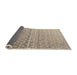 Sideview of Abstract Dark Almond Brown Modern Rug, abs4571