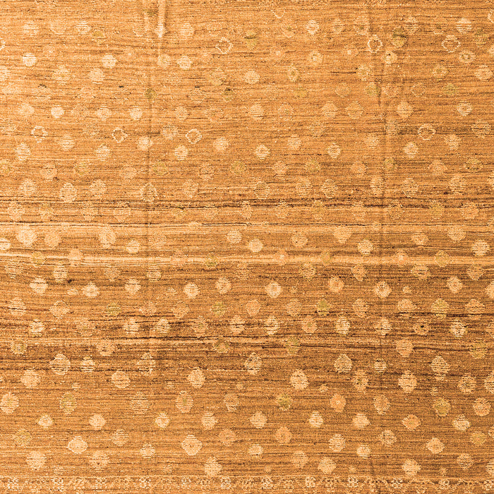 Square Machine Washable Abstract Orange Modern Area Rugs, wshabs4571org