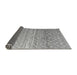 Sideview of Abstract Gray Modern Rug, abs4571gry