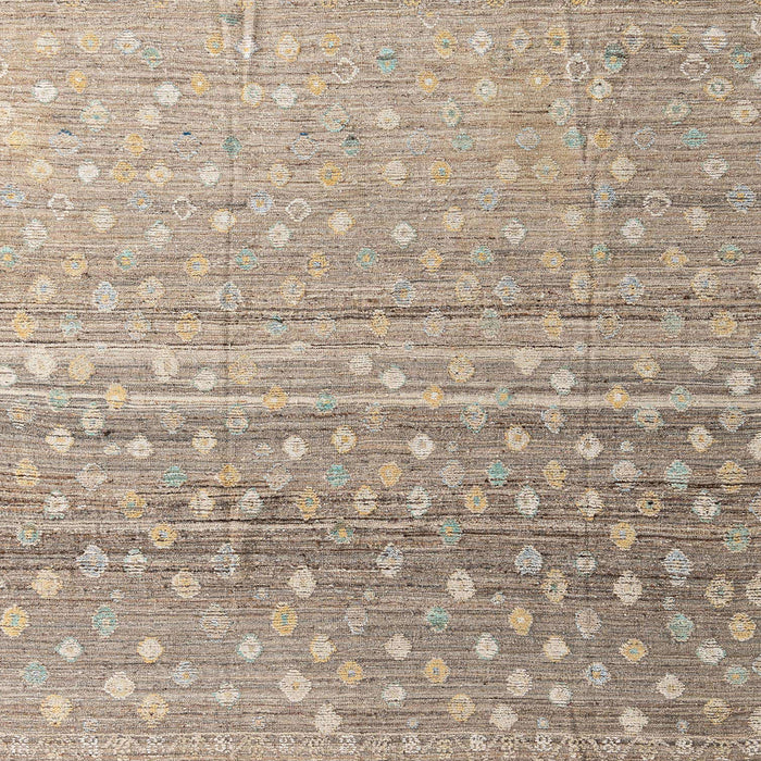 Square Machine Washable Abstract Dark Almond Brown Rug, wshabs4571