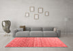 Modern Red Washable Rugs