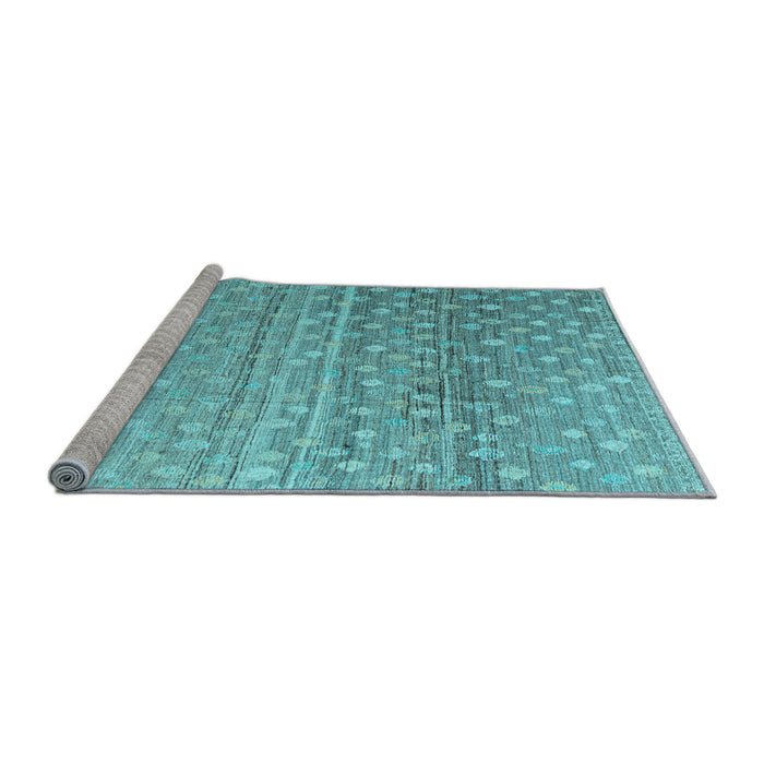 Sideview of Machine Washable Abstract Light Blue Modern Rug, wshabs4571lblu
