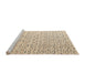 Sideview of Machine Washable Abstract Camel Brown Rug, wshabs4572