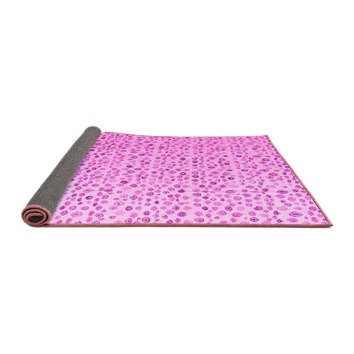Sideview of Solid Pink Modern Rug, abs4572pnk
