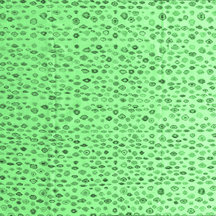 Square Machine Washable Solid Emerald Green Modern Area Rugs, wshabs4572emgrn