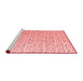 Modern Red Washable Rugs