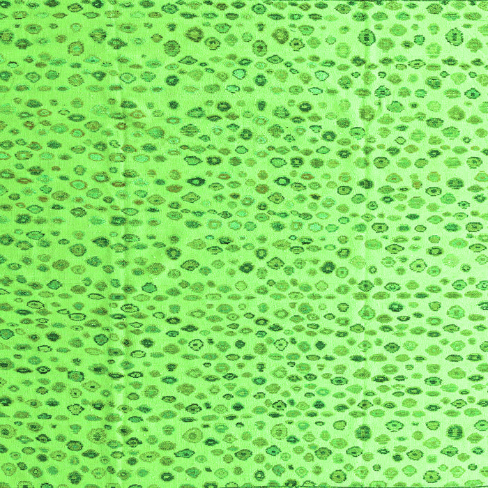 Square Solid Green Modern Rug, abs4572grn