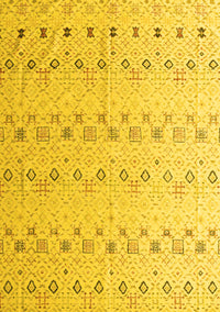 Solid Yellow Modern Rug, abs4573yw