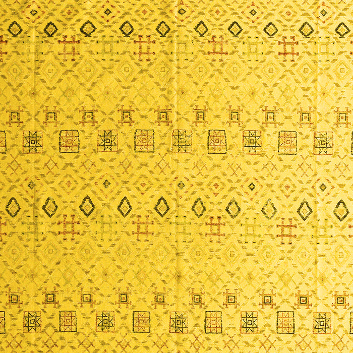 Solid Yellow Modern Rug, abs4573yw