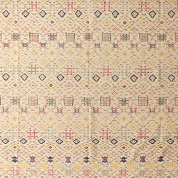 Square Machine Washable Abstract Light Copper Gold Rug, wshabs4573