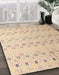 Machine Washable Abstract Light Copper Gold Rug in a Family Room, wshabs4573