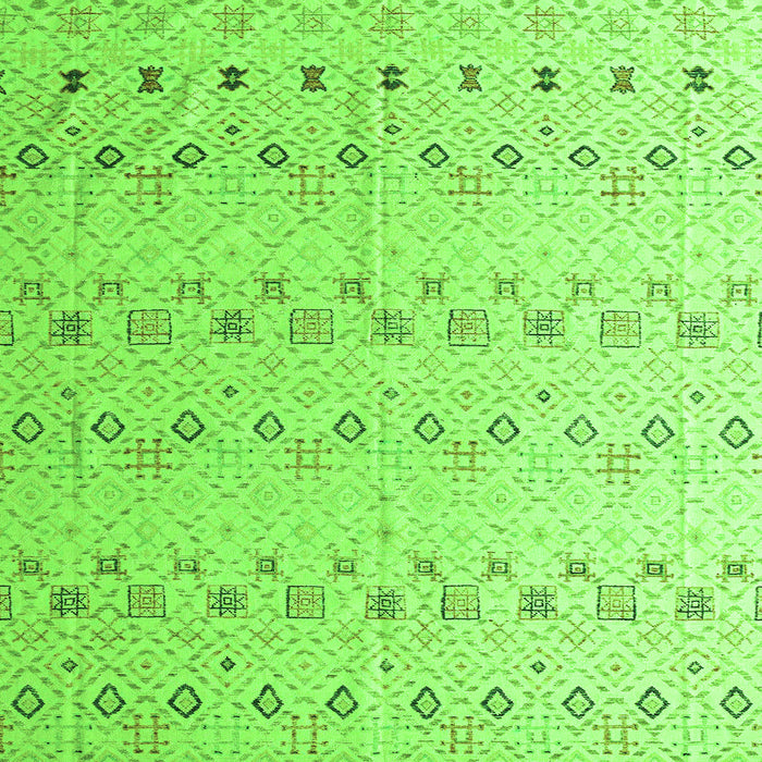 Square Solid Green Modern Rug, abs4573grn