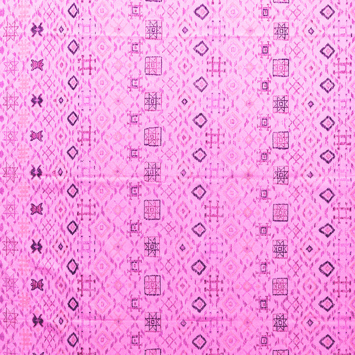 Square Solid Pink Modern Rug, abs4573pnk