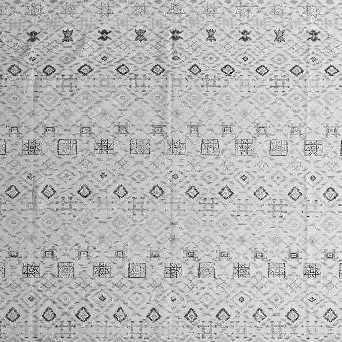 Square Machine Washable Solid Gray Modern Rug, wshabs4573gry