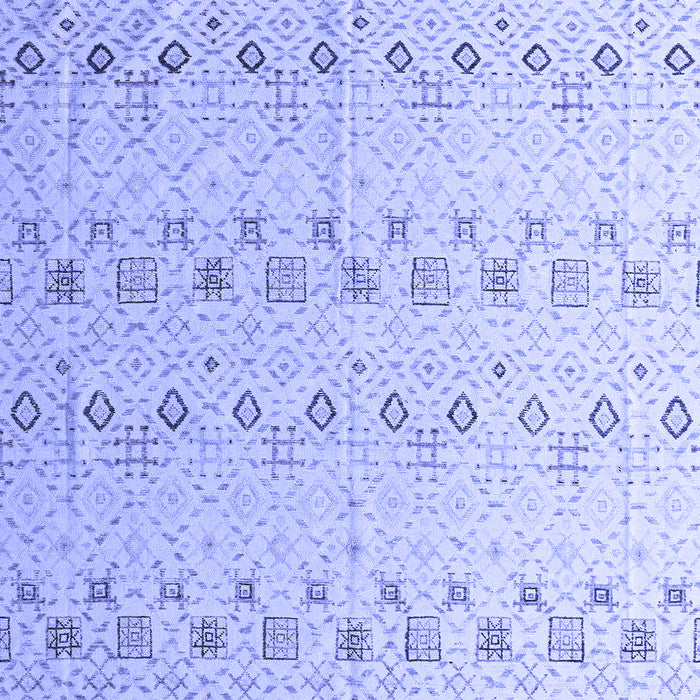 Machine Washable Solid Blue Modern Rug, wshabs4573blu