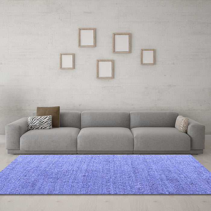 Machine Washable Abstract Blue Modern Rug in a Living Room, wshabs4574blu