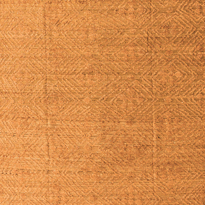 Square Machine Washable Abstract Orange Modern Area Rugs, wshabs4574org