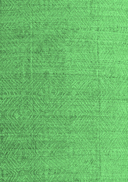 Abstract Emerald Green Modern Rug, abs4574emgrn
