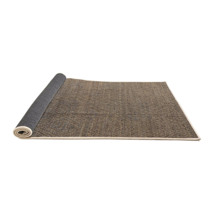 Sideview of Abstract Camel Brown Modern Rug, abs4575