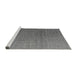 Sideview of Machine Washable Abstract Gray Modern Rug, wshabs4575gry