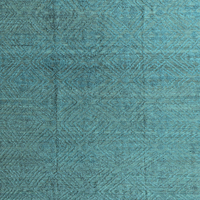 Square Abstract Light Blue Modern Rug, abs4575lblu