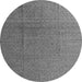 Round Machine Washable Abstract Gray Modern Rug, wshabs4575gry