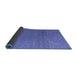 Sideview of Abstract Blue Modern Rug, abs4575blu