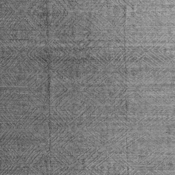 Square Abstract Gray Modern Rug, abs4575gry