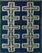 Abstract Camouflage Green Southwestern Rug, abs4576