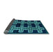 Sideview of Southwestern Light Blue Country Rug, abs4576lblu